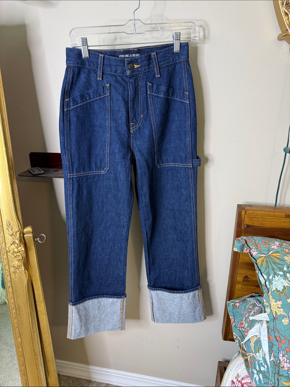 Veronica Beard Dylan High Rise Straight Leg Jeans - Picture 8 of 8